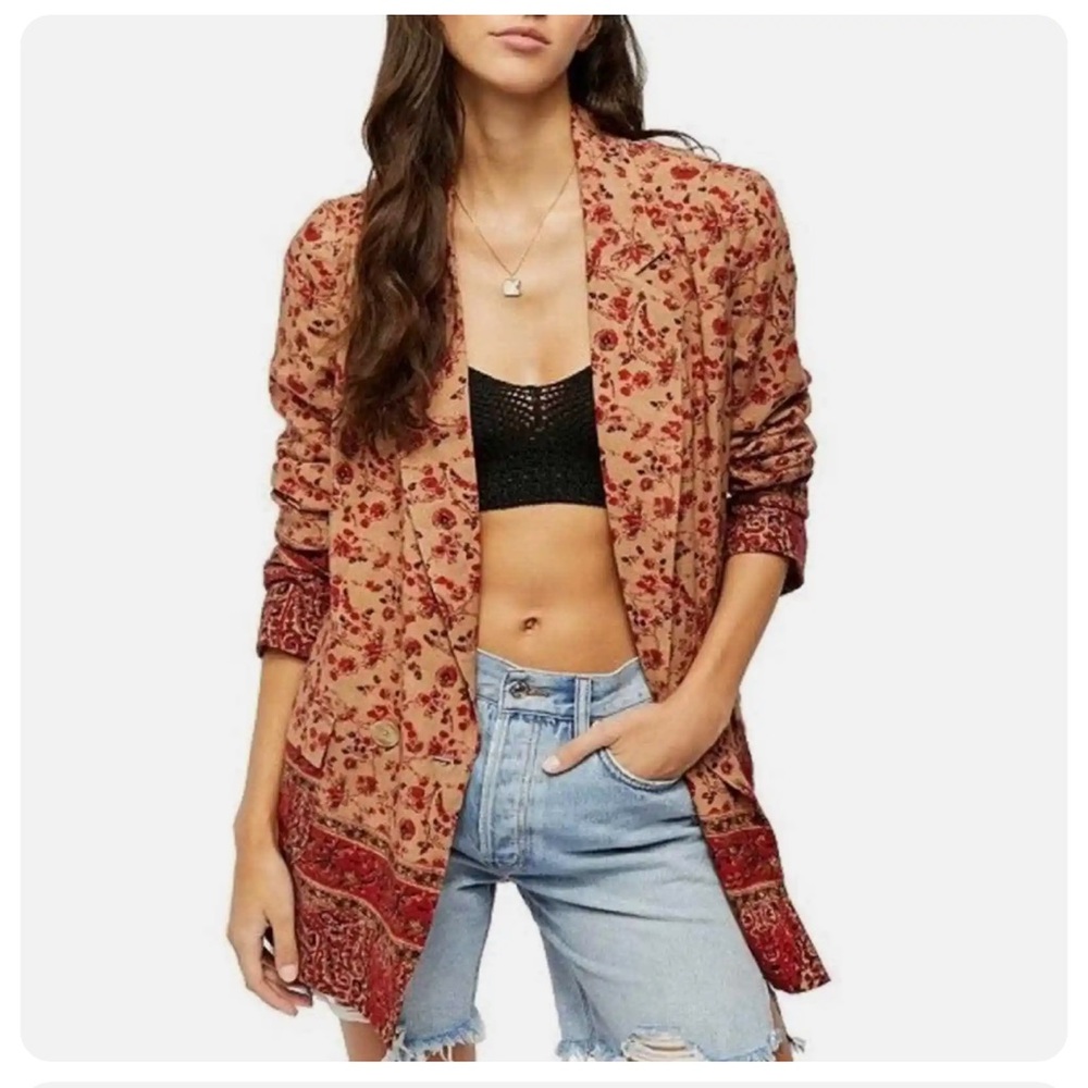 Free People Bellflower Blazer Small